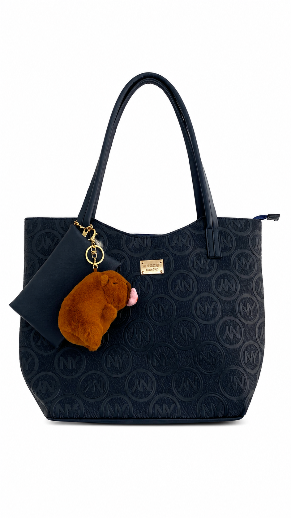 Bolsa de dama con llavero de peluche